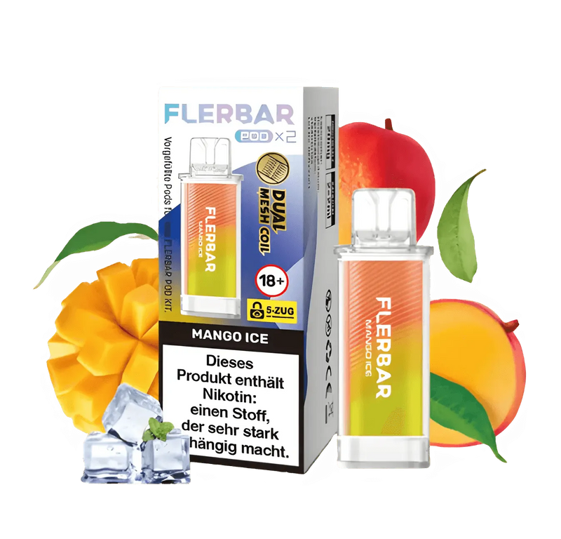 FLERBAR Pods - Mango Ice - 20mg - Smokey-Dealz