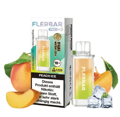 FLERBAR Pods - Peach Ice - 20mg - Smokey-Dealz
