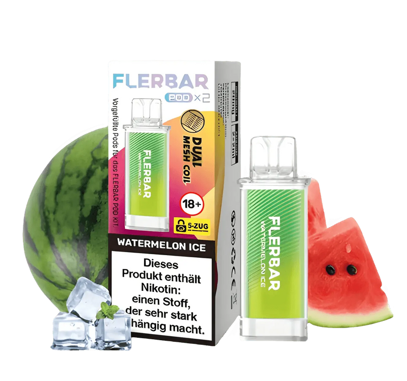 FLERBAR Pods - Watermelon Ice - 20mg - Smokey-Dealz