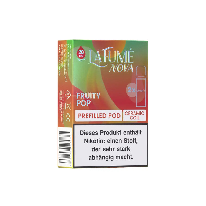 LA FUMÉ Nova Fruity Pop vorgefüllte Pod mit 20 mg Nikotin und Ceramic Coil