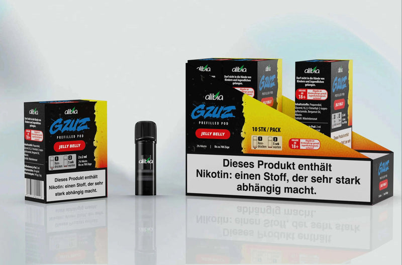 GZUZ - Jelly Belly - 2 x 20mg( Pods) - Smokey-Dealz