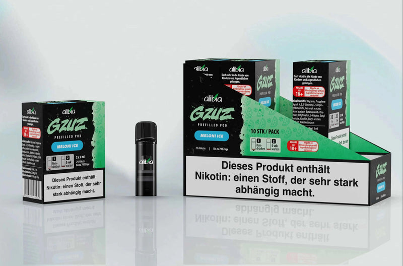 GZUZ - Meloni Ice - 2 x 20mg( Pods) - Smokey-Dealz