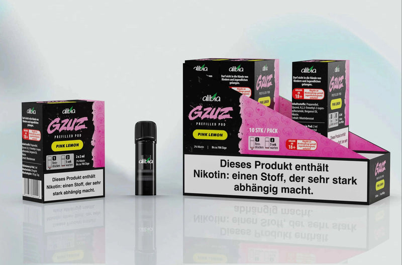GZUZ - Pink Lemon - 2 x 20mg( Pods) - Smokey-Dealz