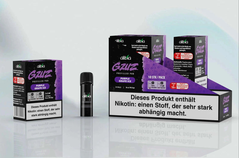 GZUZ - Purple Grape Ice - 2 x 20mg( Pods) - Smokey-Dealz