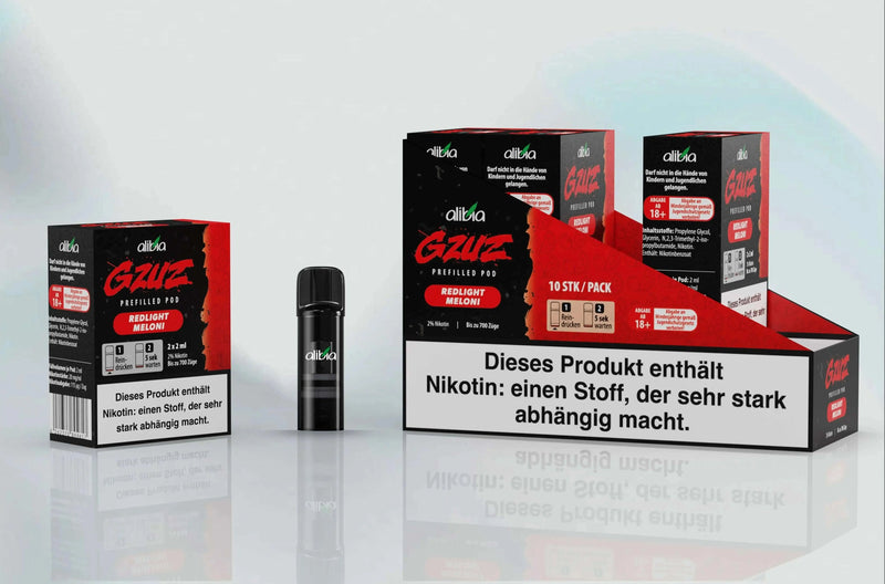 GZUZ - Red Light Meloni - 2 x 20mg( Pods) - Smokey-Dealz