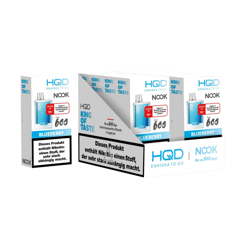 HQD Nook 600 - Blueberry - 18 mg - Smokey-Dealz