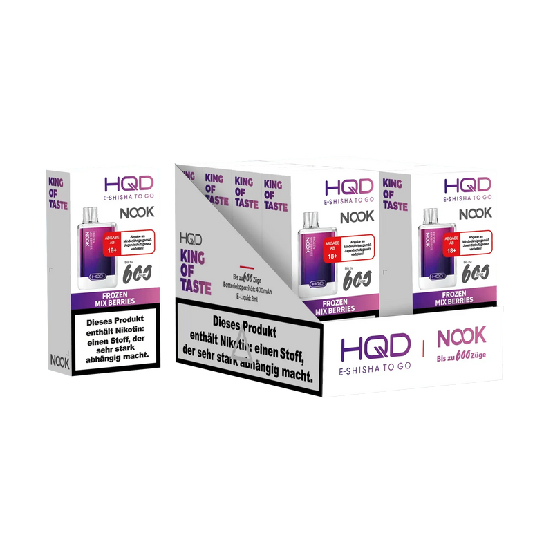 HQD Nook 600 - Frozen Mix Berries - 18 mg - Smokey-Dealz