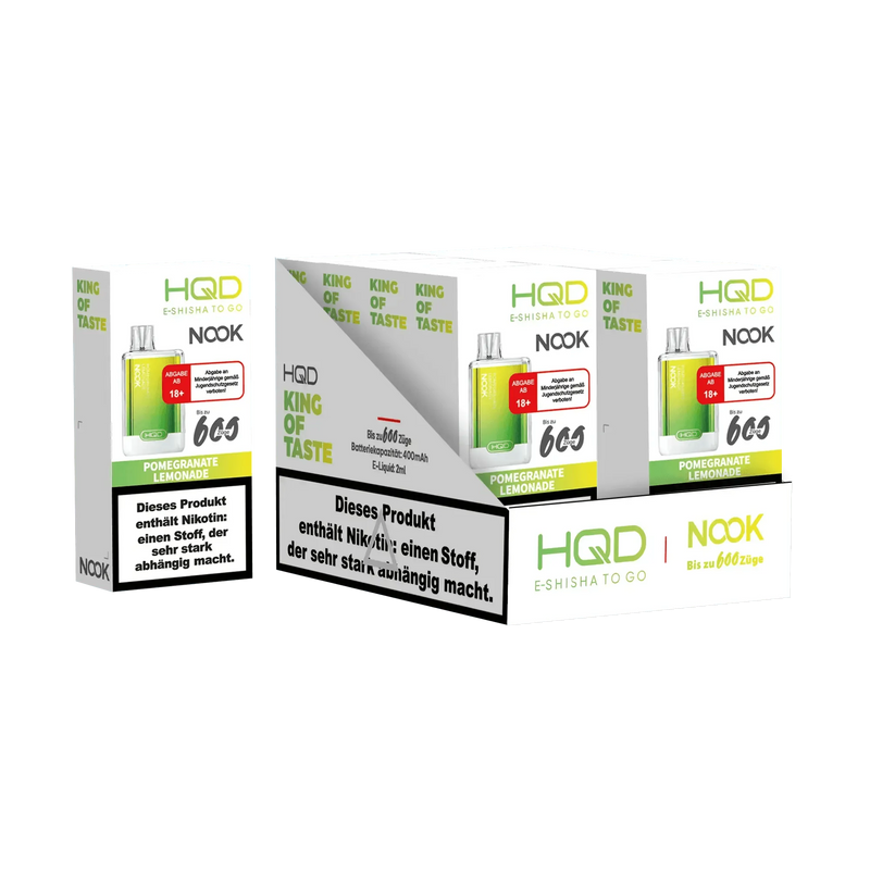 HQD Nook 600 - Pomegranate Lemonade - 18 mg - Smokey-Dealz