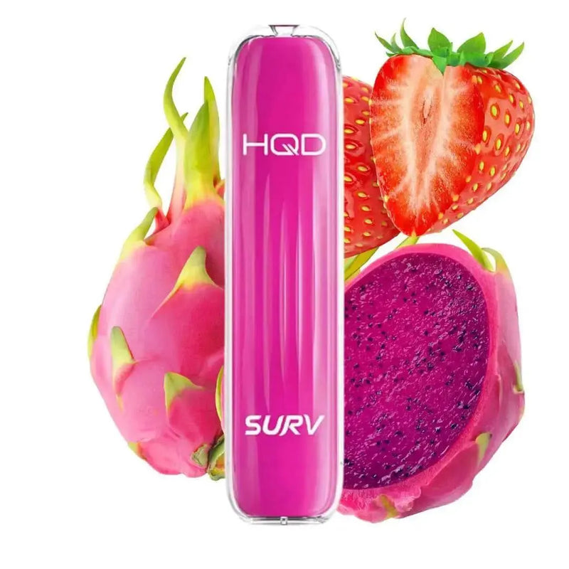 HQD Surv Wave - Dragon Strawberry - 600 Züge - Smokey-Dealz