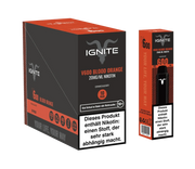 Ignite V600 Blood Orange Einweg-E-Zigarette 20mg/ml Nikotin mit 600 Zügen, 10er Pack