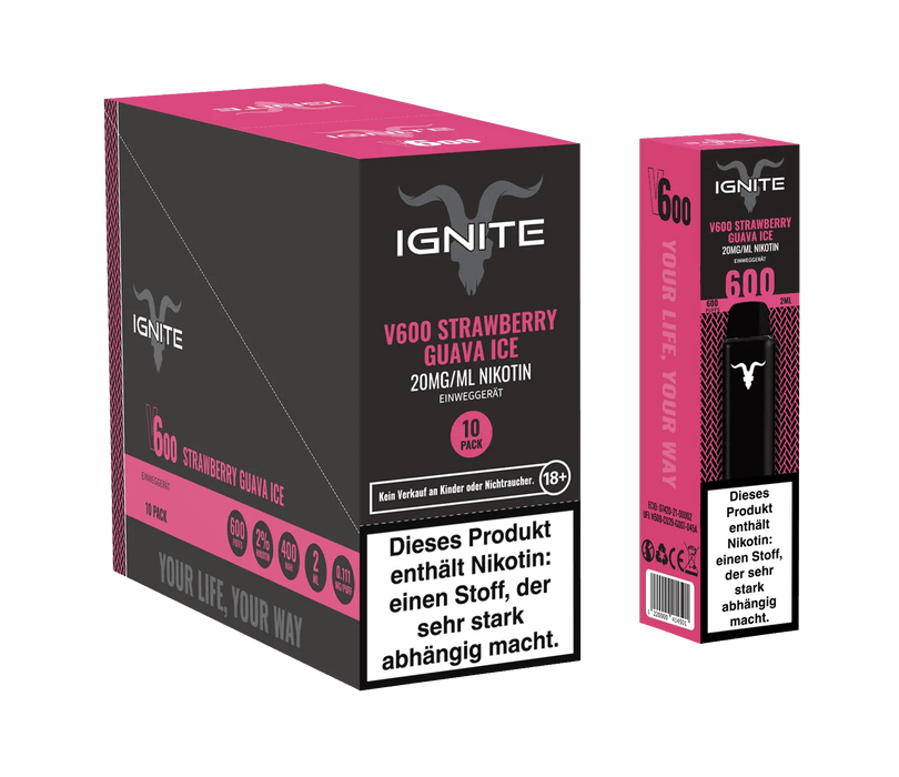 IGNITE - Strawberry Guava Ice - Smokey-Dealz