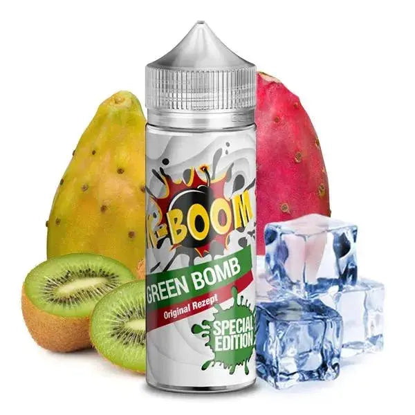 K-BOOM Green Bomb Aroma Spray mit Kiwi, Kaktusfeige und Eiswürfeln, vegan, special edition