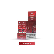 LaFumé Aurora Cherry Prefilled Pod Anzeige mit Nikotinwarnung auf weißem Hintergrund