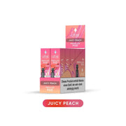 Lafume Aurora Juicy Peach vorgefüllte Pods Display mit Warnhinweis auf Nikotinabhängigkeit