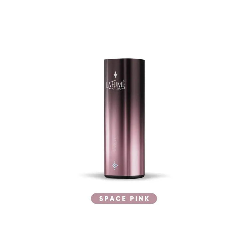 LaFume Aurora Pod Kit Basisgerät in metallic Space Pink, schlankes Design vor weißem Hintergrund