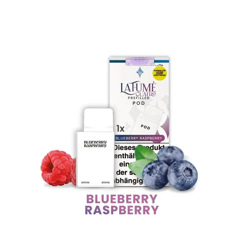 LaFumé Cuatro vorgefüllte Pod Blueberry Raspberry mit Blaubeeren und Himbeeren
