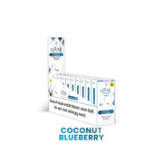 LaFume Cuatro Coconut Blueberry vorgefüllte Pods mit Nikotinhinweis auf Verpackung
