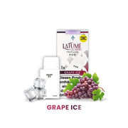 LaFume Cuatro vorgefüllter Grape Ice Pod mit Eiswürfeln und Trauben