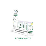 La Tumé Cuatro vorgefüllte Pods mit Geschmack Sour Candy, Nikotinwarnung auf Verpackung