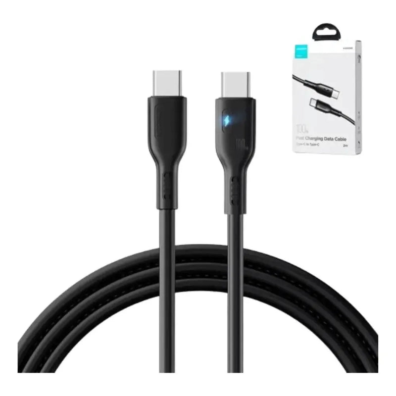 Ladekabel / Datenkabel USB-C zu USB-C Joyroom 100W 2m Schnellkabel Schwarz - Smokey-Dealz
