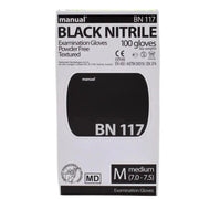 Manual Black Nitril Untersuchungshandschuhe BN117 - Smokey-Dealz