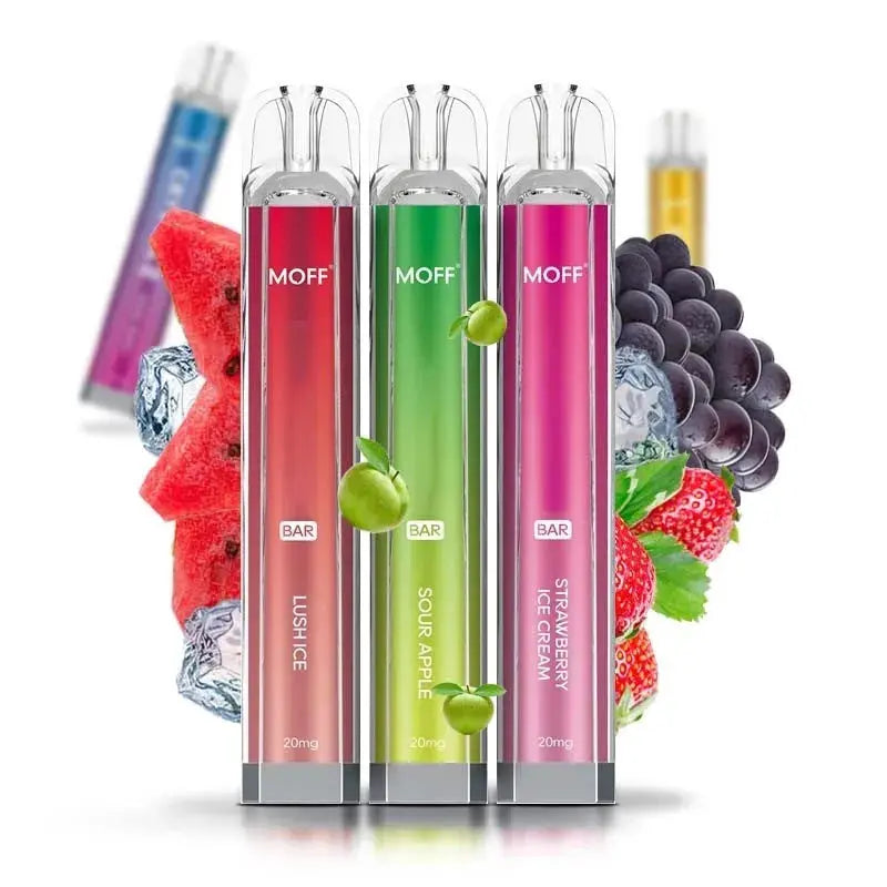 Moff Vape Bar - Einweg E-Zigarette - 20mg - 10 Sorten Auswahl - Smokey-Dealz