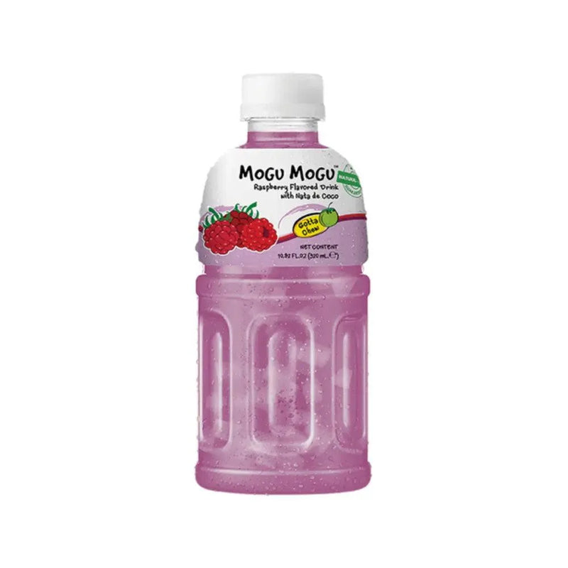 Mogu Mogu Raspberry Getränk Mit Nata De Coco - 6 * 320 ML. - Smokey-Dealz