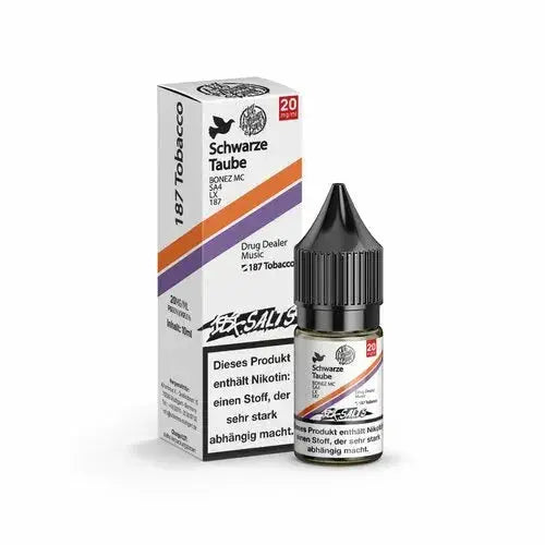 187 SALTS - SCHWARZE TAUBE - NIKOTINSALZ - 10ML - 20MG/ML // STEUERWARE - Smokey-Dealz