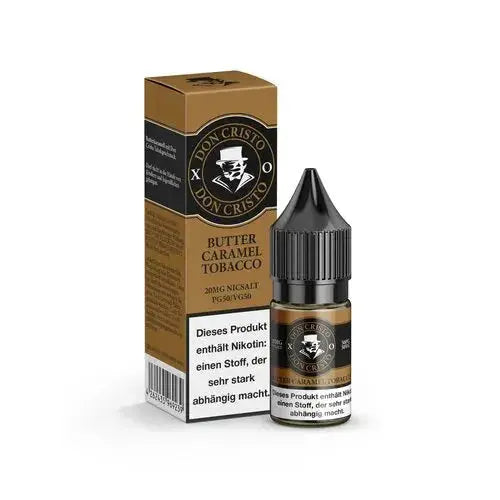 Don Cristo Butter Caramel Tobacco Nikotinsalz 10ml 20mg/ml mit Warnhinweis