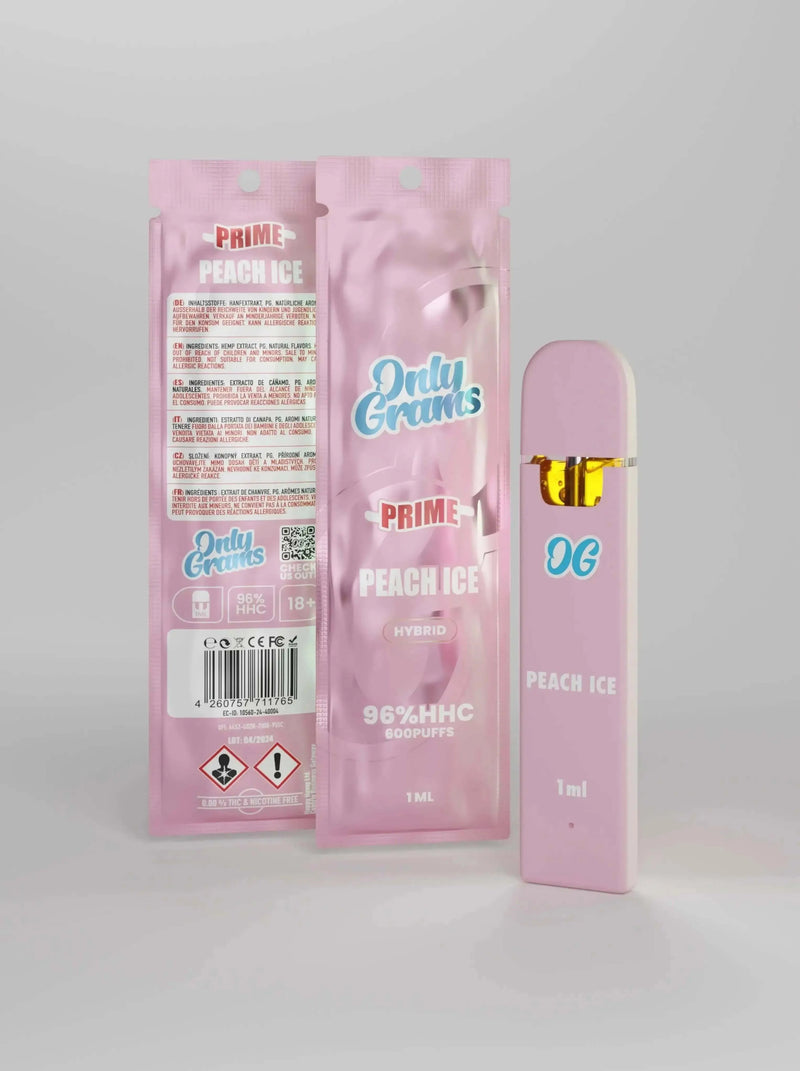 Only Grams 96% HHC - Peach Ice- HYBRID - Smokey-Dealz