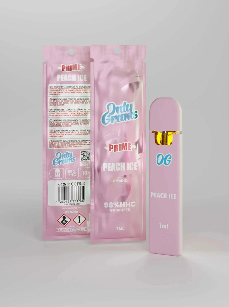 Only Grams 96% HHC - Peach Ice- HYBRID - Smokey-Dealz