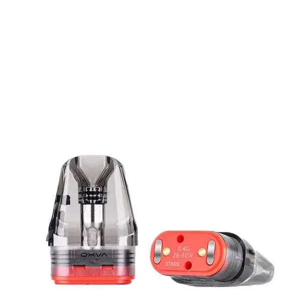 OXVA Xlim Top Fill Pod Tank, transparente E-Zigaretten-Kartusche mit rotem Boden, 0,4 Ohm Coil