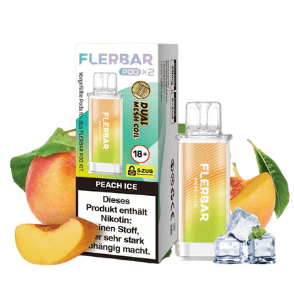 FLERBAR Pods - Peach Ice - 20mg - Smokey-Dealz