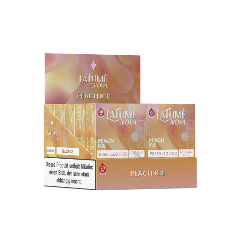 LaFumé Nova Peach Ice vorgefüllte Pod-Box mit 20 mg Nikotin und Keramikcoil