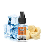Pocket Salt Nikotinsalz Liquid Banana Ice mit Bananenscheiben und Eiswürfeln
