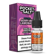 Pocket Salt Berry Mix Lemonade Nikotinsalz Liquid 20mg/ml 10ml Flasche mit Verpackung