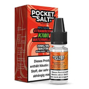 Pocket Salt Nikotinsalz Liquid Erdbeere, Kiwi, Wassermelone 20mg/ml mit Verpackung