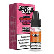 Pocket Salt Nikotinsalz Liquid Strawberry Raspberry Cherry 20mg/ml mit Warnhinweis