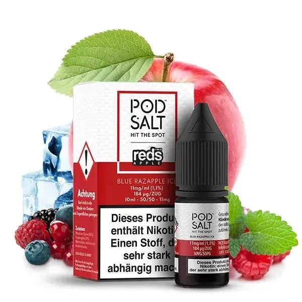 Pod Salt Fusion Reds Apple Nikotinsalz Liquid 10 Ml. Pod Salt