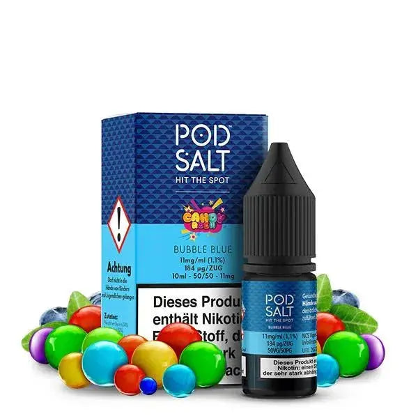 Pod Salt Fusion Bubble Blue Nikotinsalz Liquid 10 Ml. Pod Salt