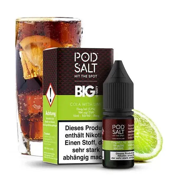 Pod Salt Fusion Cola with Lime Nikotinsalz Liquid 10 Ml. Pod Salt