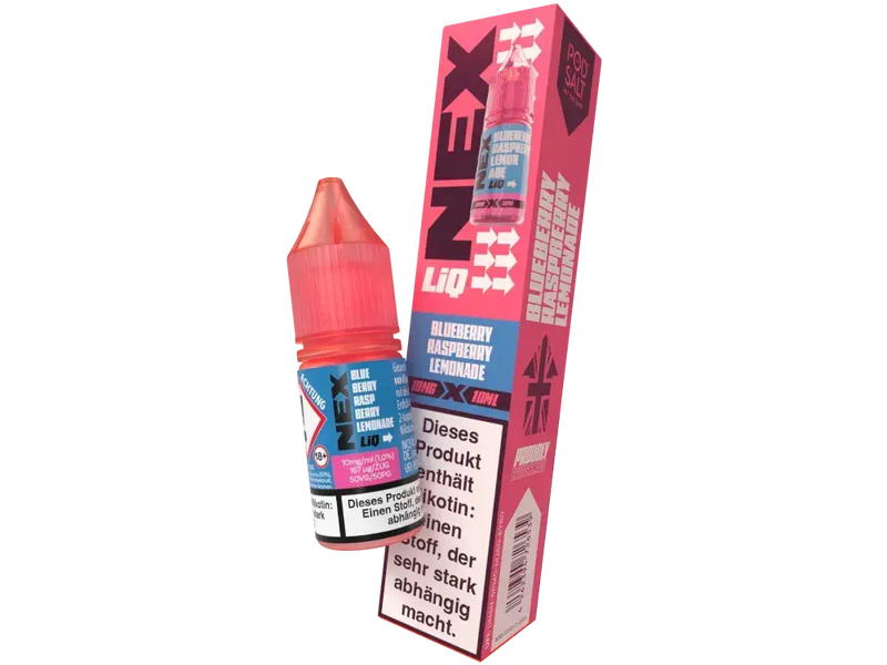 Pod Salt NexLiq Nikotinsalz Liquid 10 ml. - Blueberry Raspberry Lemonade Pod Salt