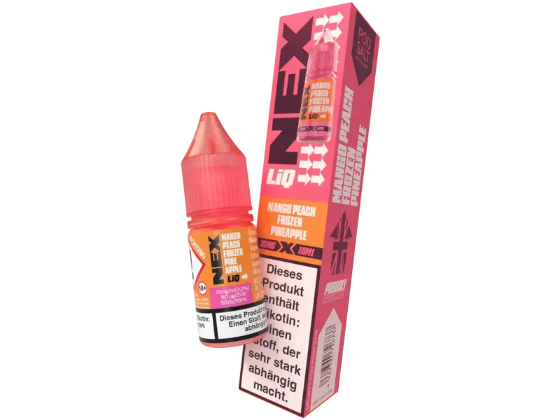 Pod Salt NexLiq Nikotinsalz Liquid 10 ml. - Mango Peach Frozen Pineapple Pod Salt