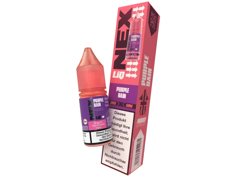 Pod Salt NexLiq Purple Rain Nikotinsalz Liquid 10ml 0mg mit Warnhinweis