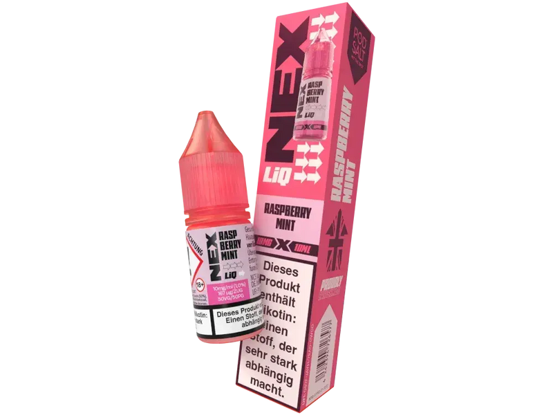 Pod Salt NexLiq Nikotinsalz Liquid 10 ml. - Raspberry Mint Pod Salt
