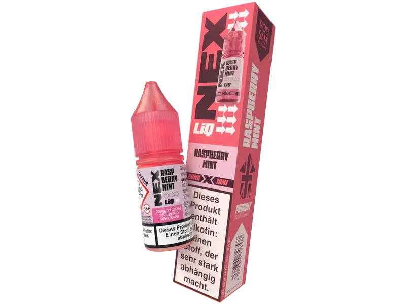 Pod Salt NexLiq Nikotinsalz Liquid 10 ml. - Raspberry Mint Pod Salt