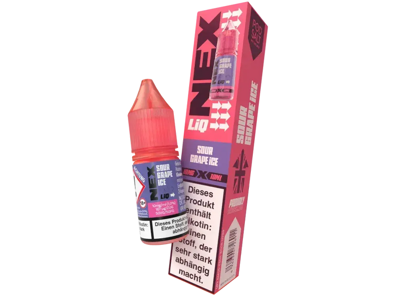 Pod Salt NexLiq Nikotinsalz Liquid 10 ml. - Sour Grape Ice Pod Salt