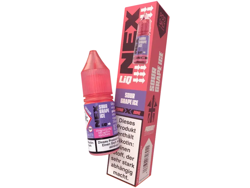 Pod Salt NexLiq Nikotinsalz Liquid 10 ml. - Sour Grape Ice Pod Salt
