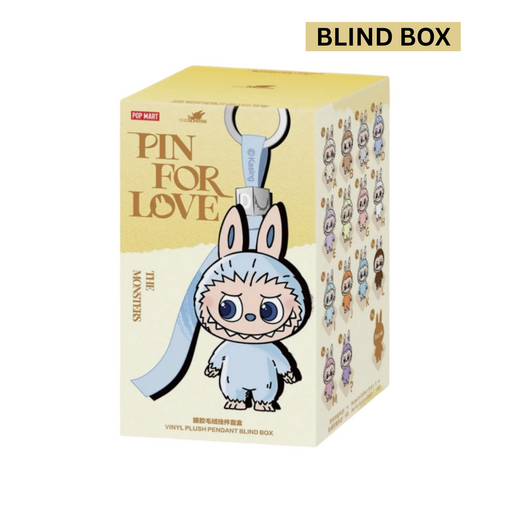 Pop Mart Pin For Love Blind Box mit Vinyl-Plüsch Monster Anhänger