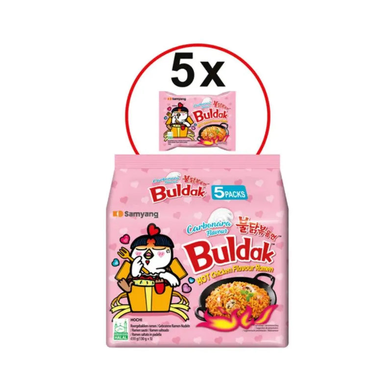 SAMYANG Instant Noodles Hot Chicken Carbo (8 * 5 a 130 G.) - Smokey-Dealz
